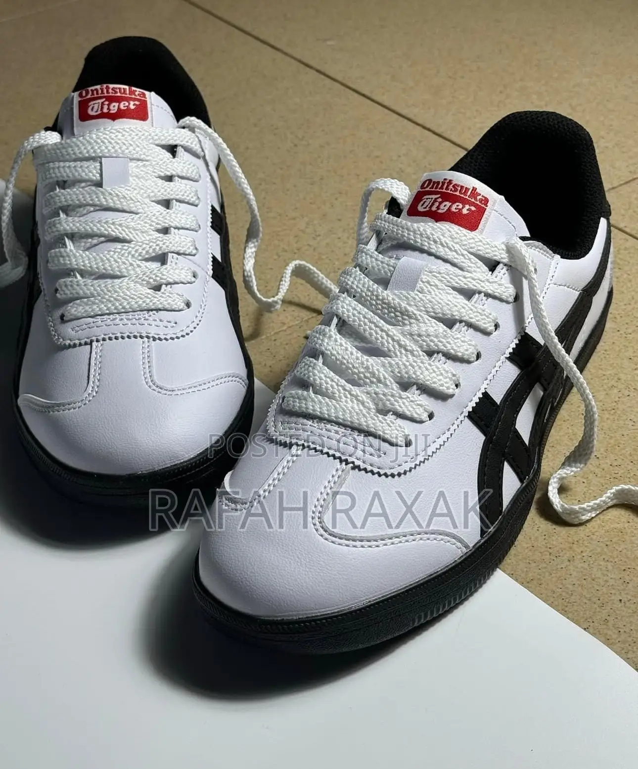 Black/White Asics Onitsuka Tiger Tokuten Casual Tennis Shoes