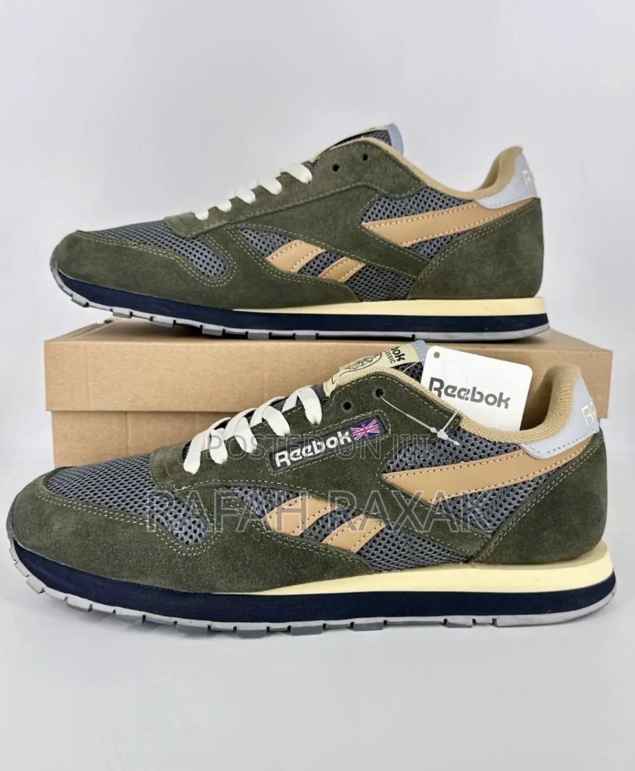 Original Men’S Reebok Classic Leather Fuzzy Suede Sneakers