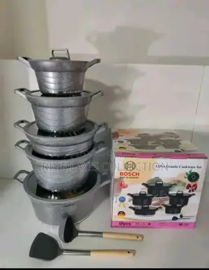 12 Pc Granite Cookware Set