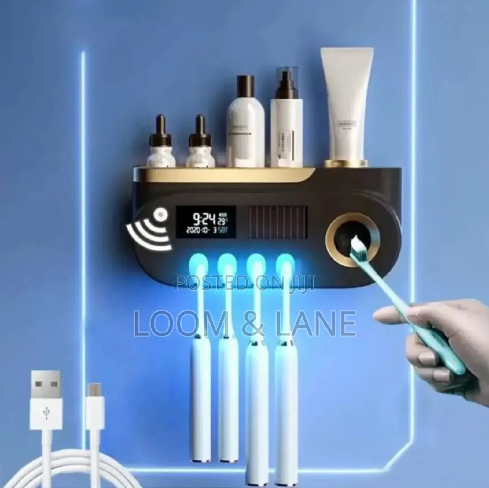 Brand New Electric Toothpaste Dispenser,Toothbrush Holder