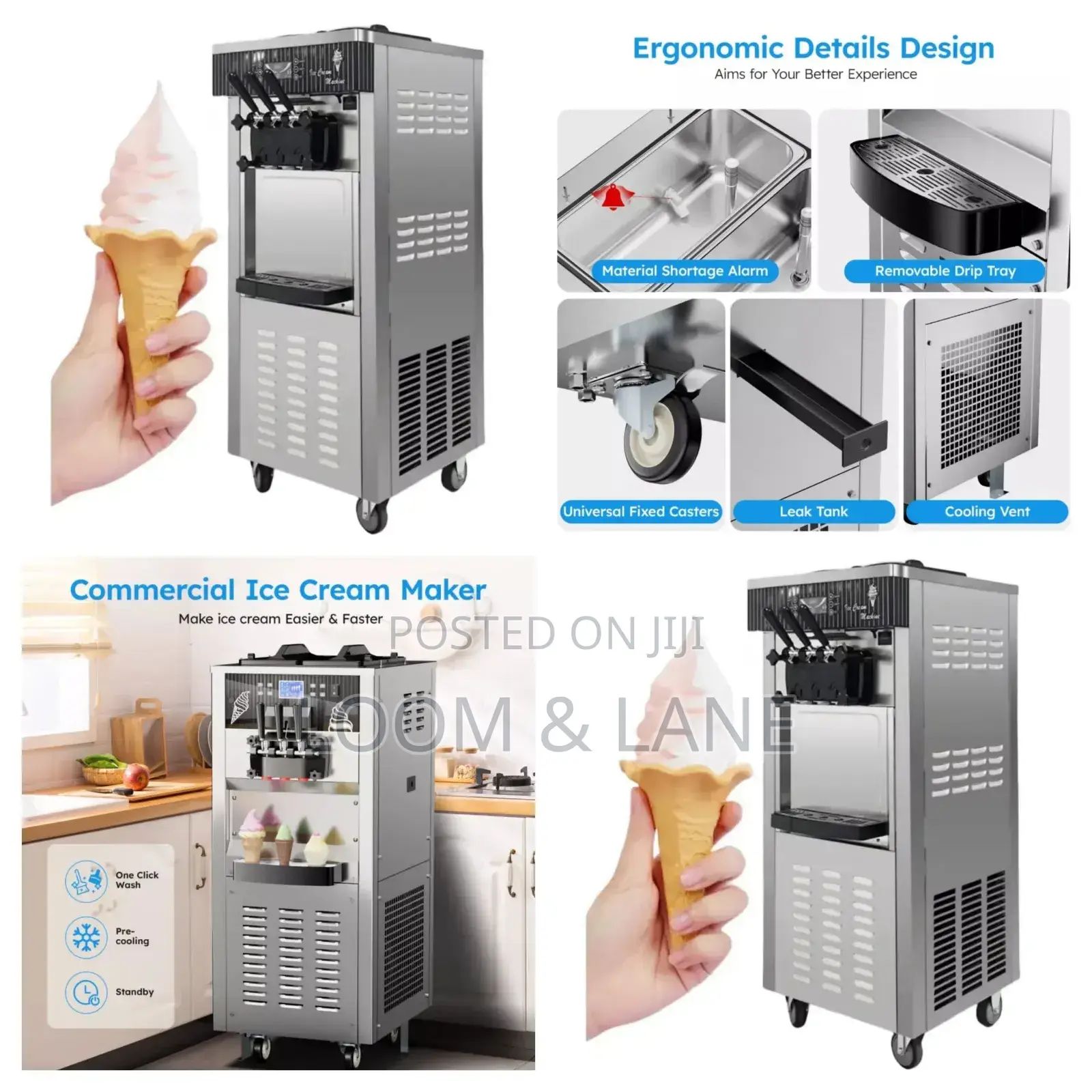 Commercial New Ice Cream Maker Machine