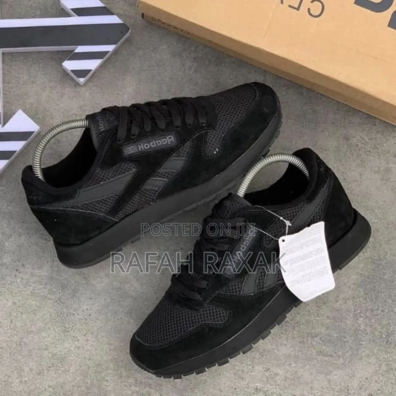 Original Black Brain Dead X Reebok Classic Sneakers
