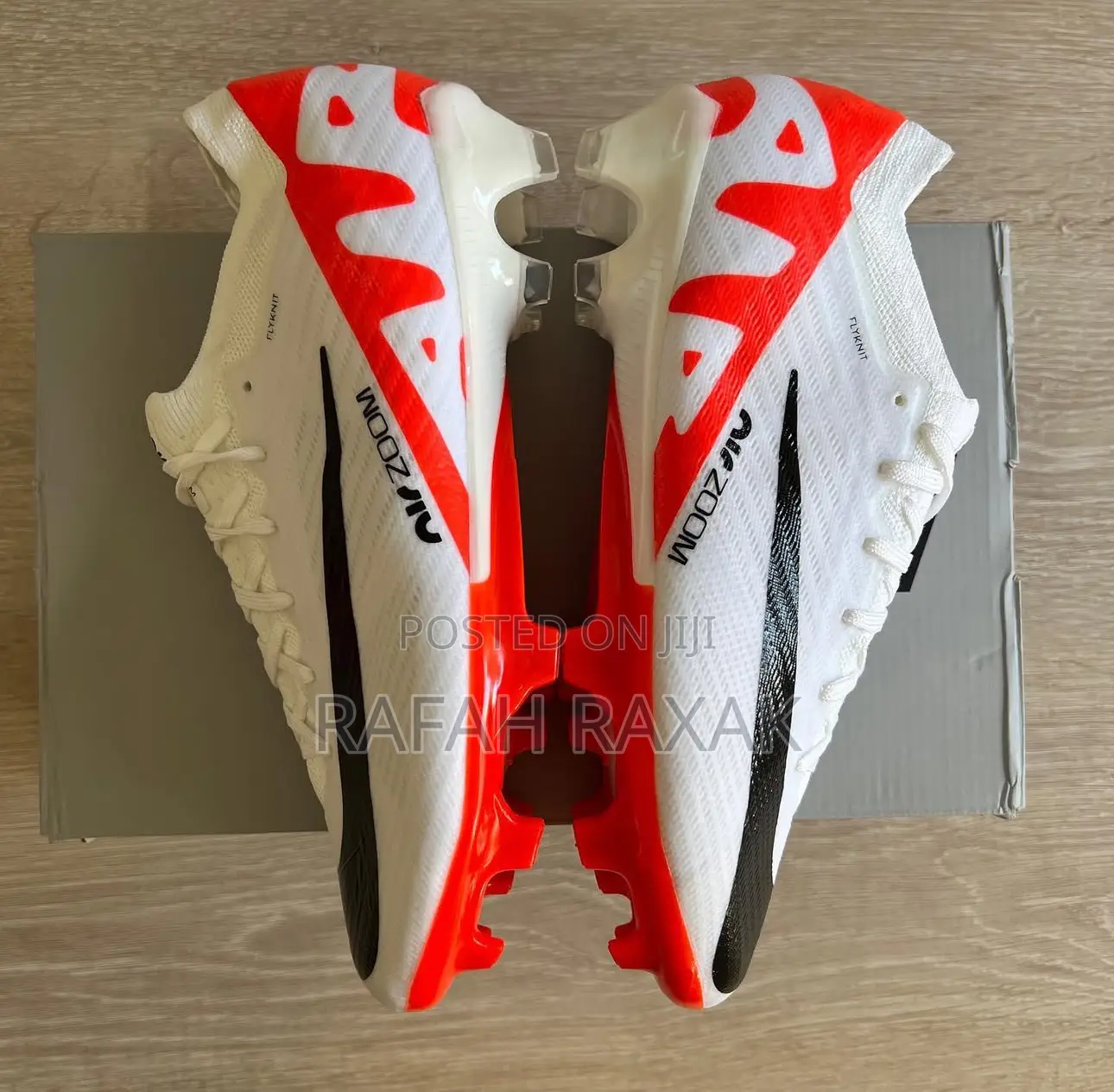 Original White/Red Nike Zoom Mercurial 15 Fg Football Boots