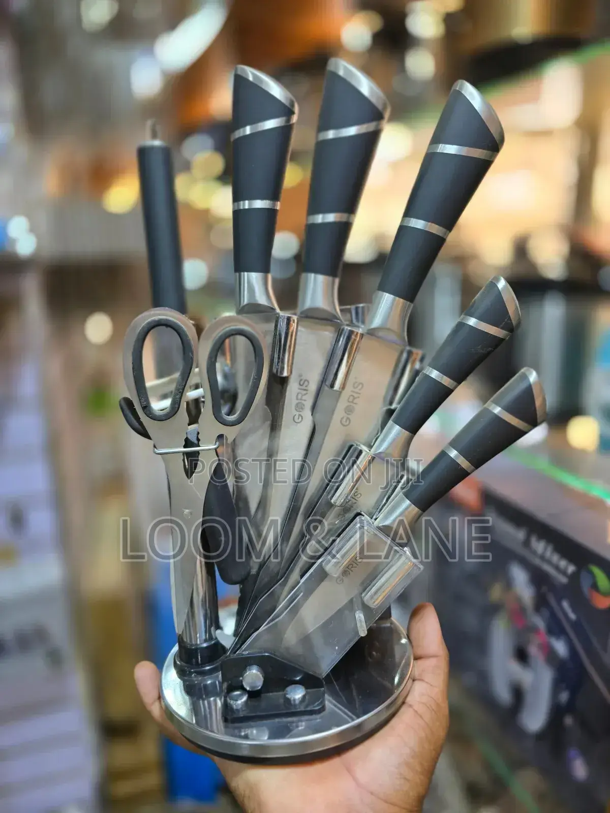 Black Designed Kitchen Knives