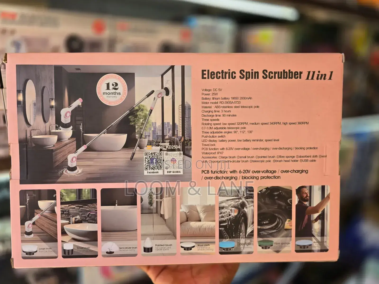 11 In 1 Dsp Electric Spin Scrubber