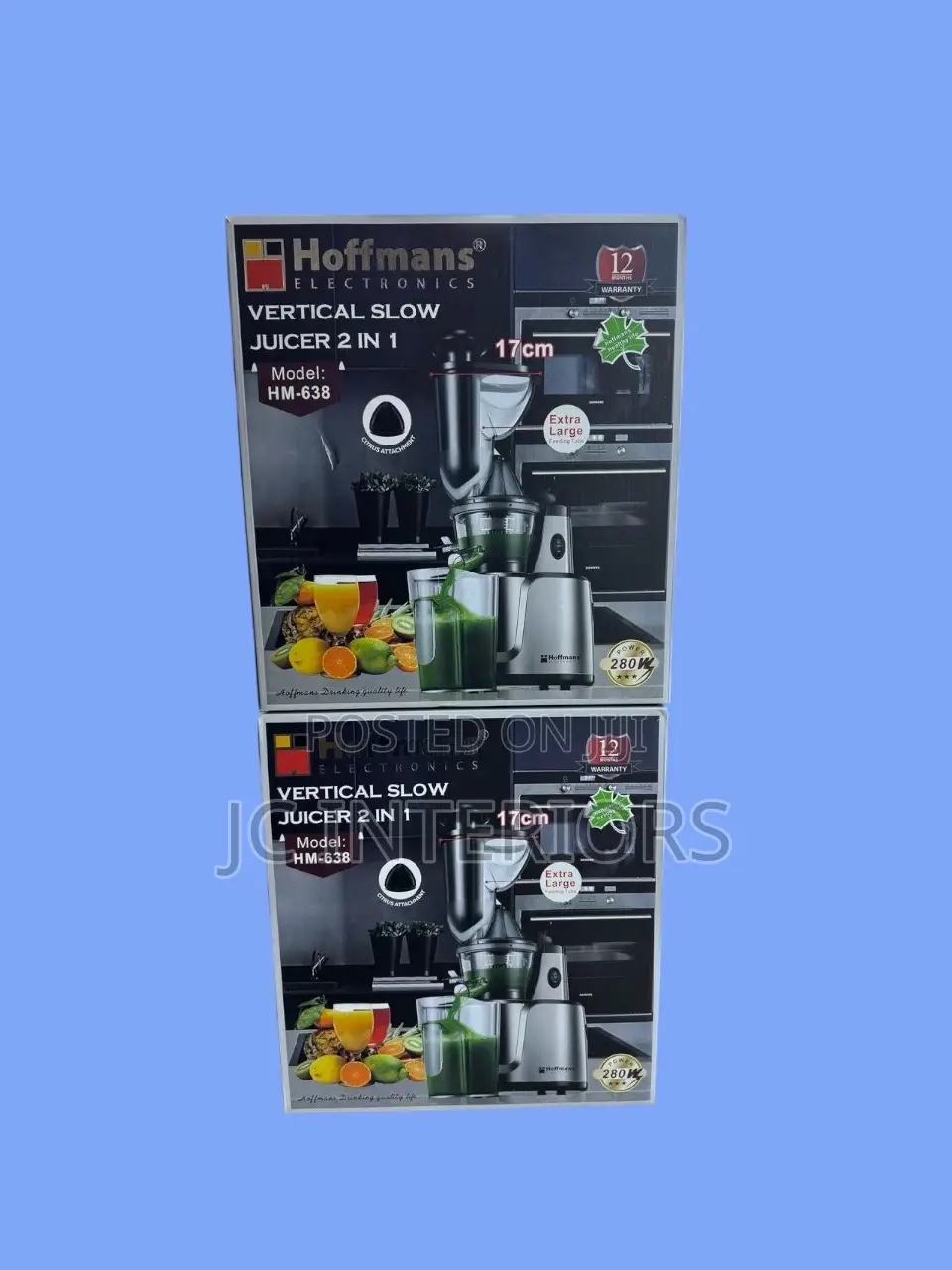 2 in 1 Vertical Slow Juicer - Hoffmans