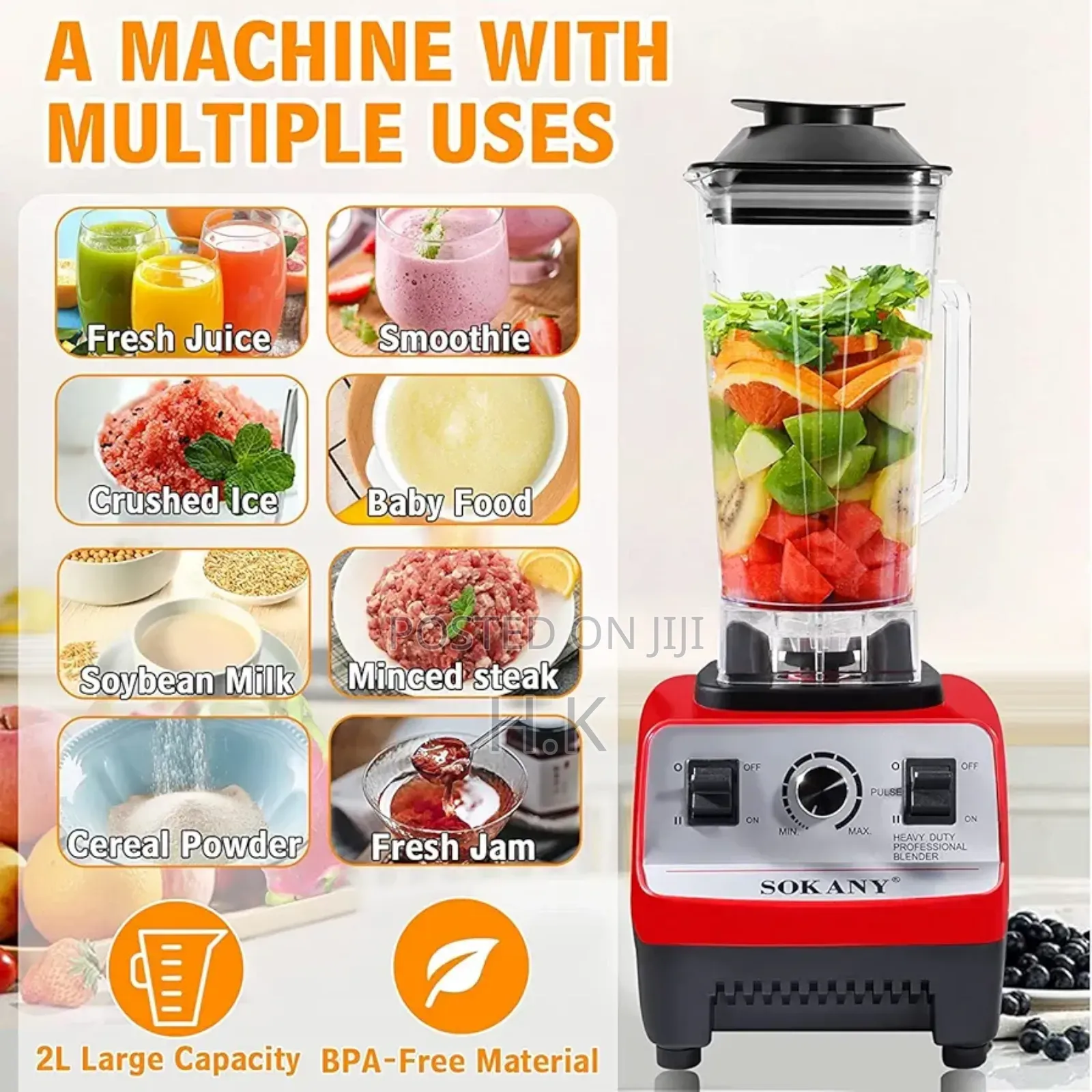 Sokany Multi-Purpose Blender, Model Sk-444.