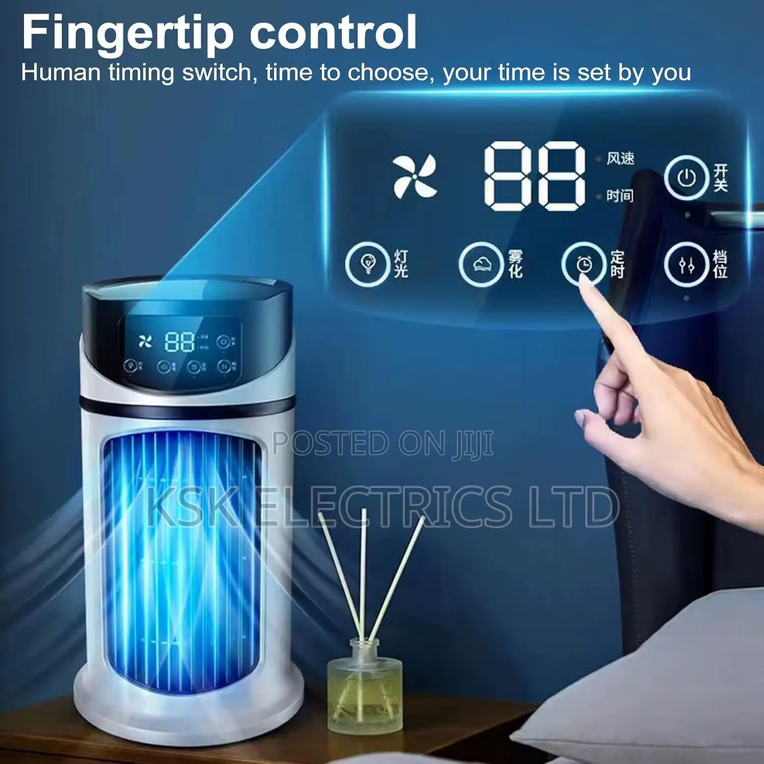 Portable Cold Air Conditioner Fan 6-speed Use Air Humidifier