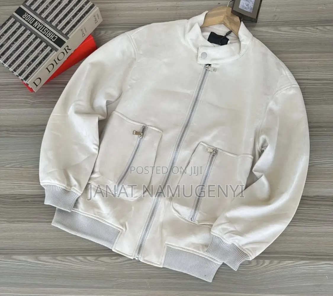 Cream Zipper Jacket