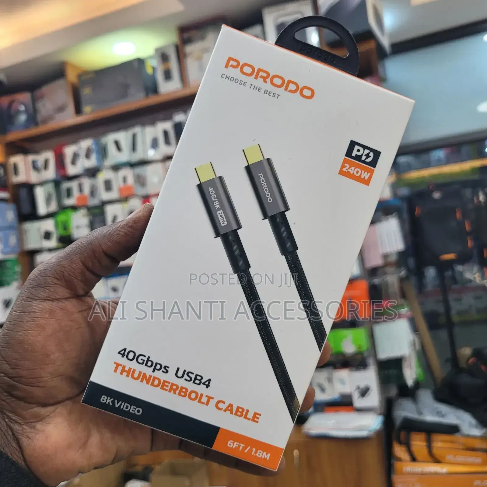 240w Porodo Usb-C to Usb-C 40gbps/