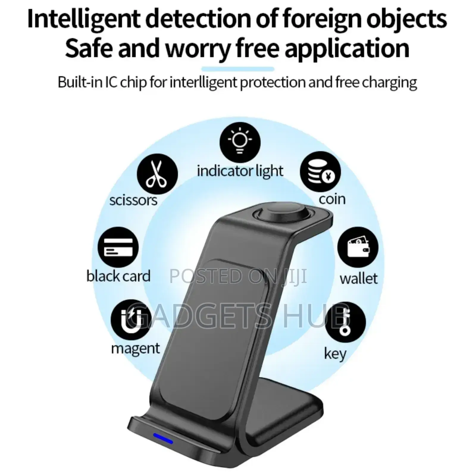 3in1 Wireless Charger Magnetic Holder Charging Station