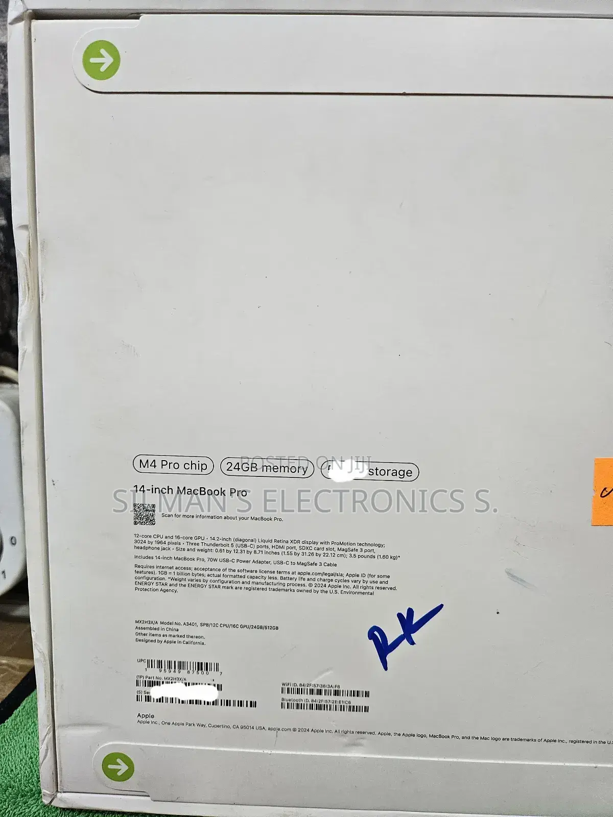 New Laptop Apple MacBook Pro 24GB Apple M4 Pro SSD 1T