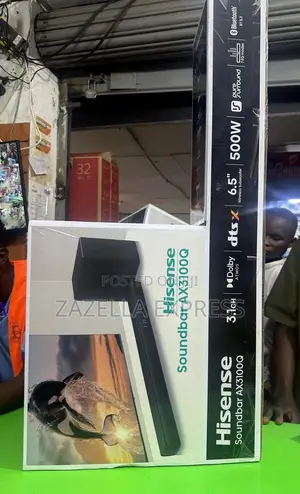 Hisense 3.1ch Sound Bar With Subwoofer Ax3100q
