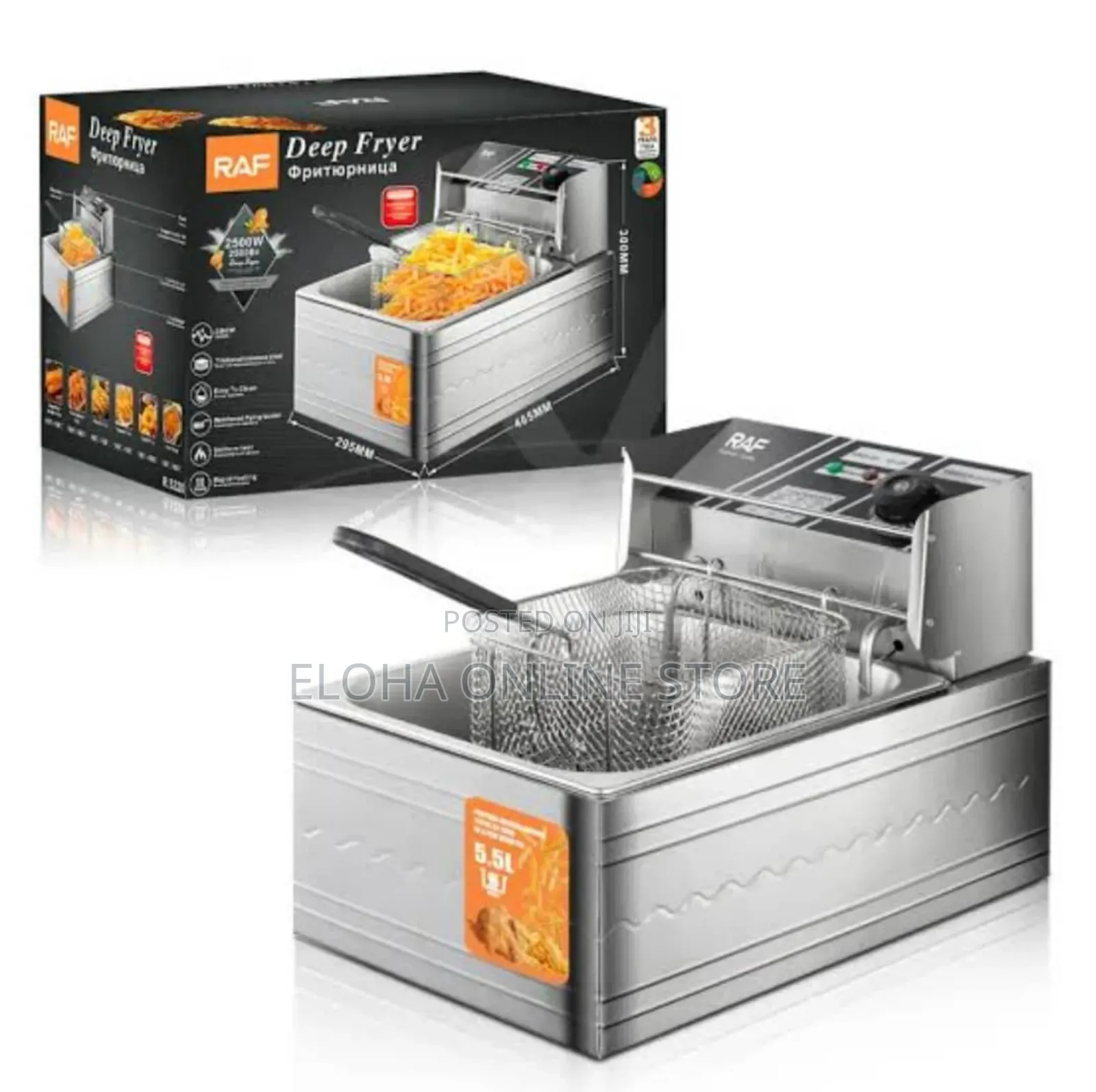 Raf 5.5l Commercial Single Deep Fryer, Model R.5220