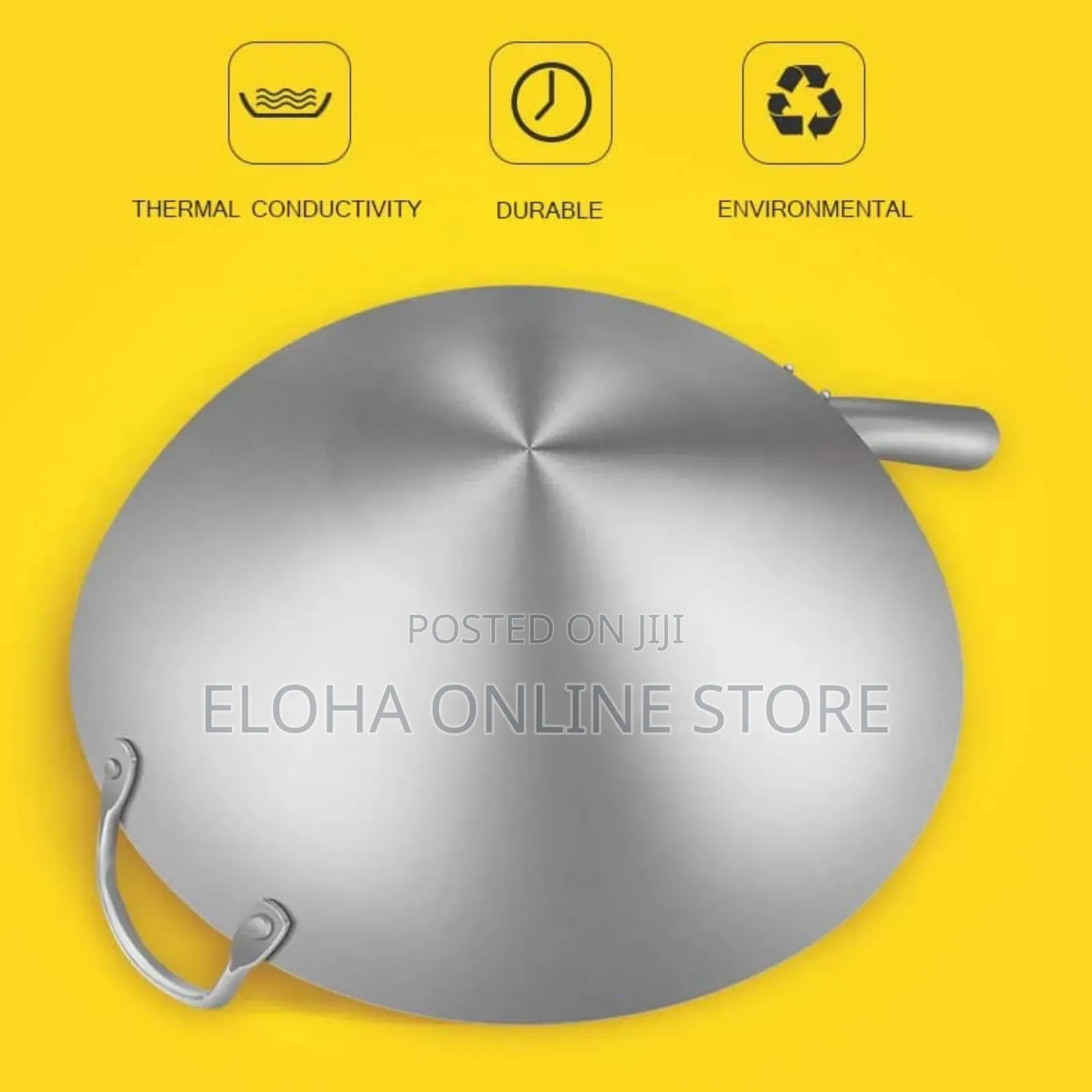 40cm Stainless Steel Frying Pan/Wok Pan