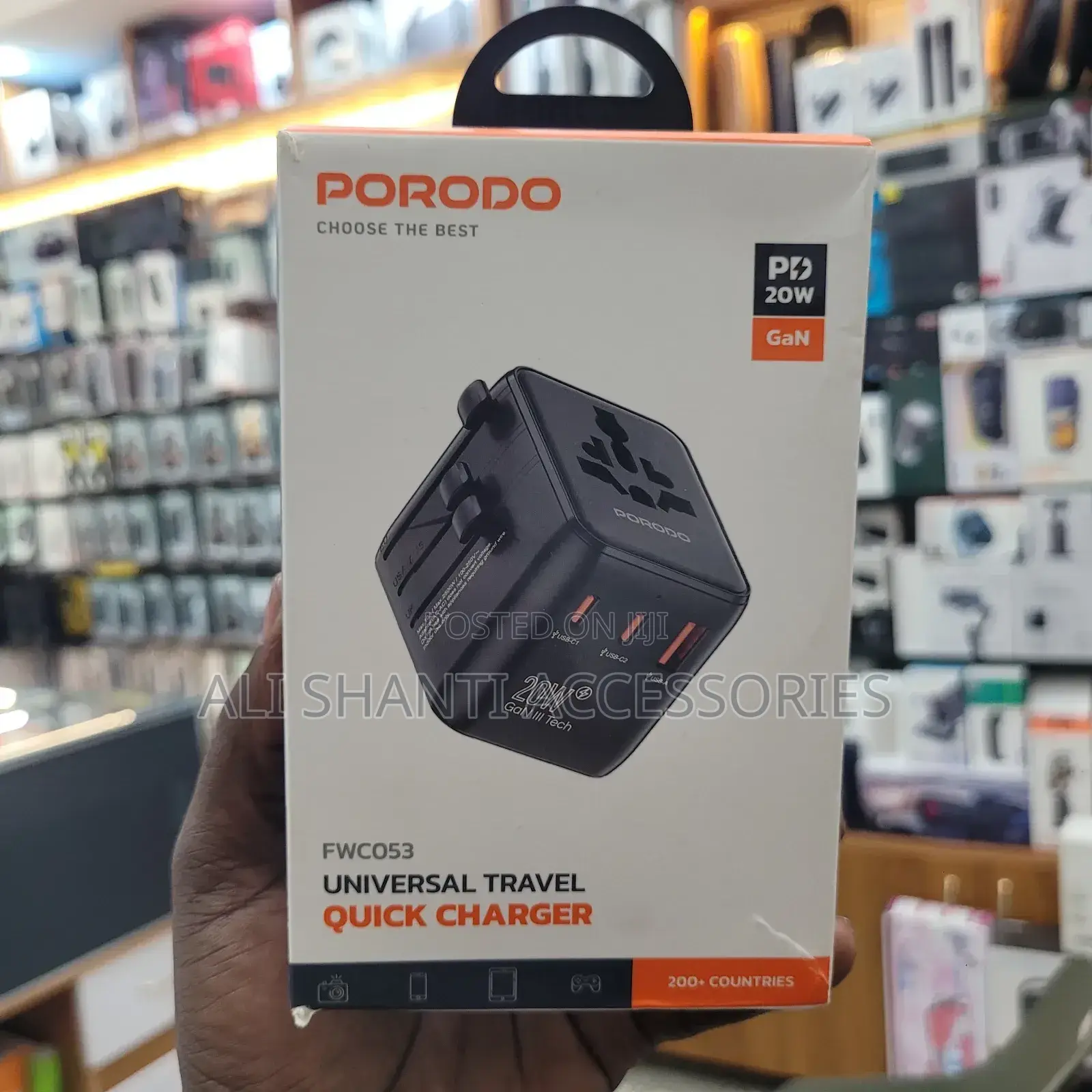 Porodo 20w Universal Travel Quick Charger Adapter