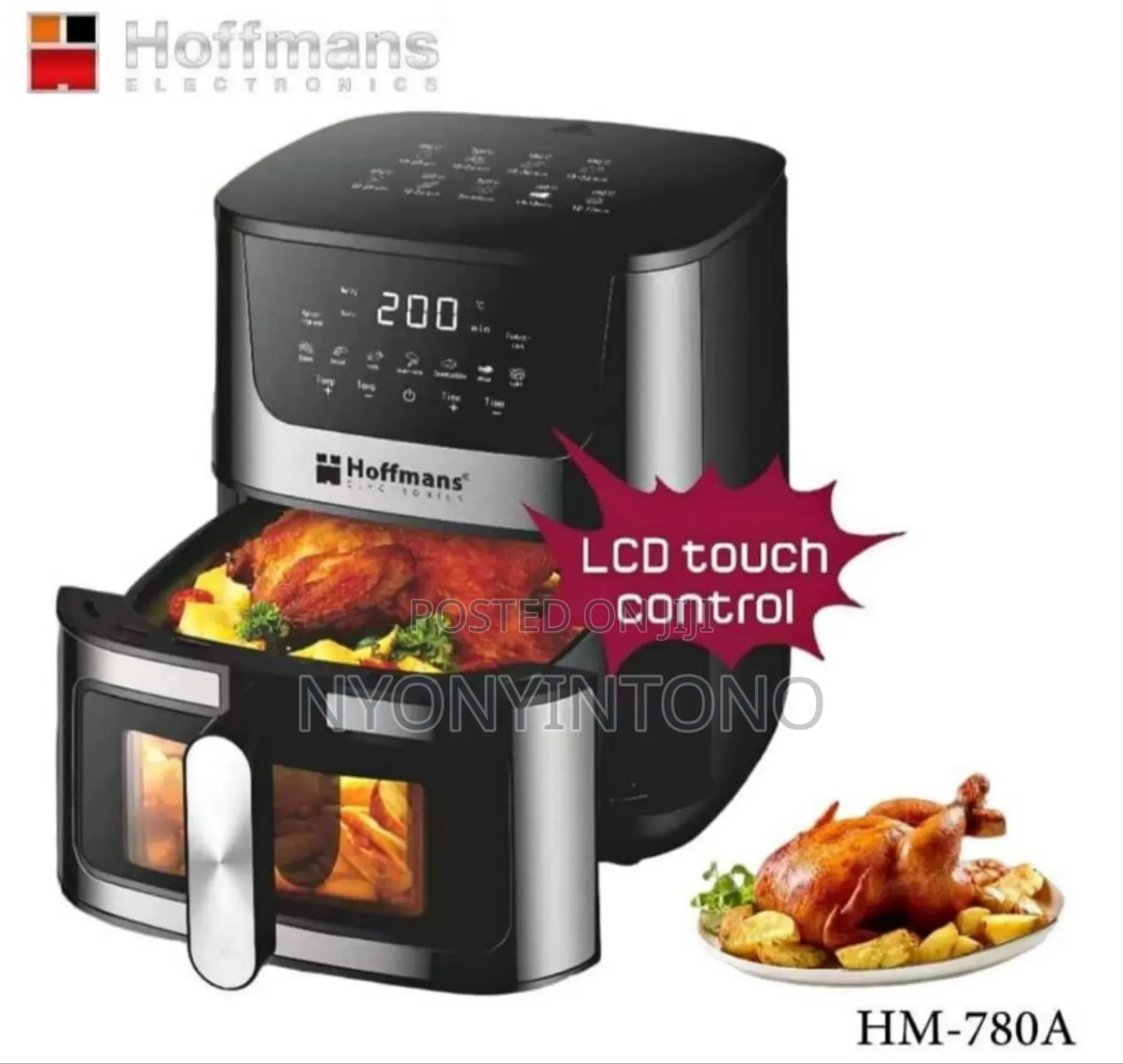 Hoffmans 8litres Digital Air Fryer