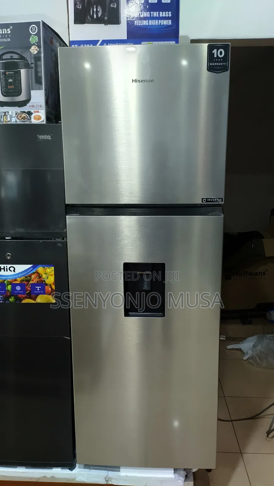 Hisense 419l Double Door Fridge - Rt419n4wcu, Frost-free