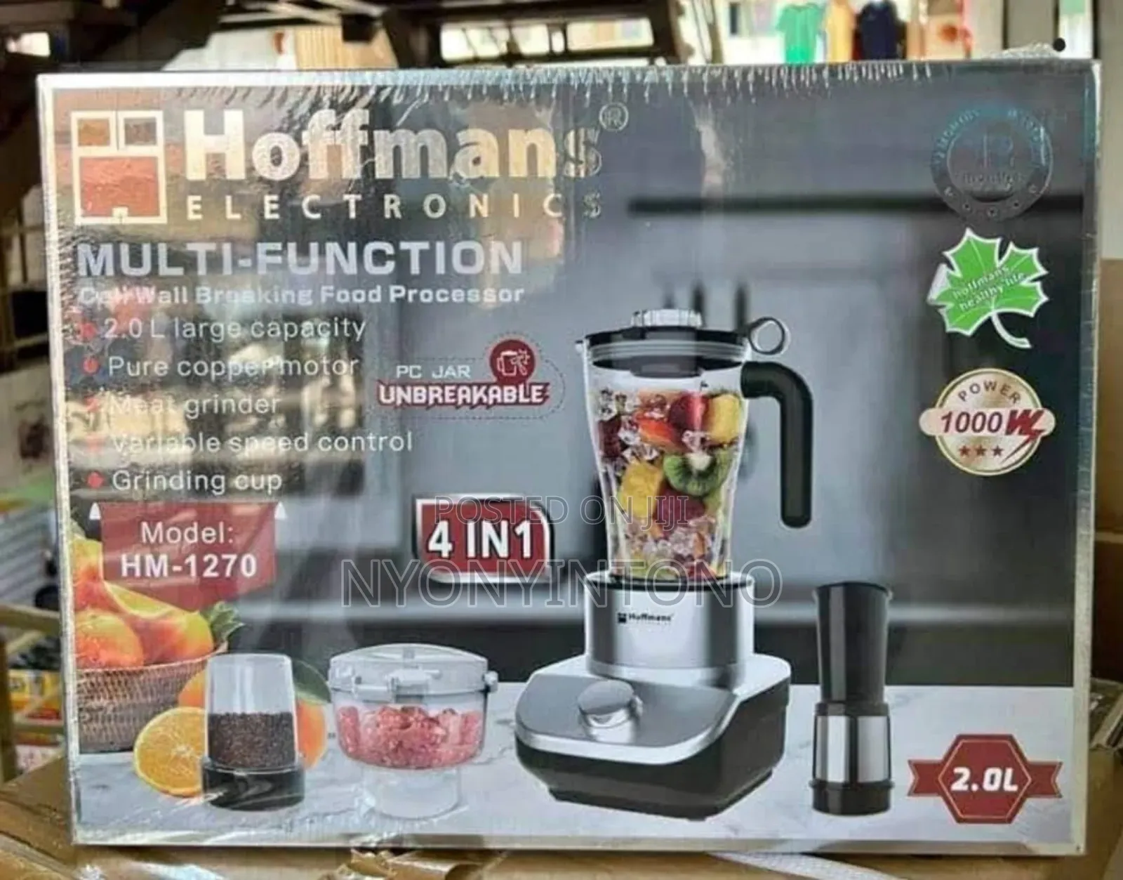 Hoffmans 4 in 1 Blender, Chopper, Grinder and Seeve