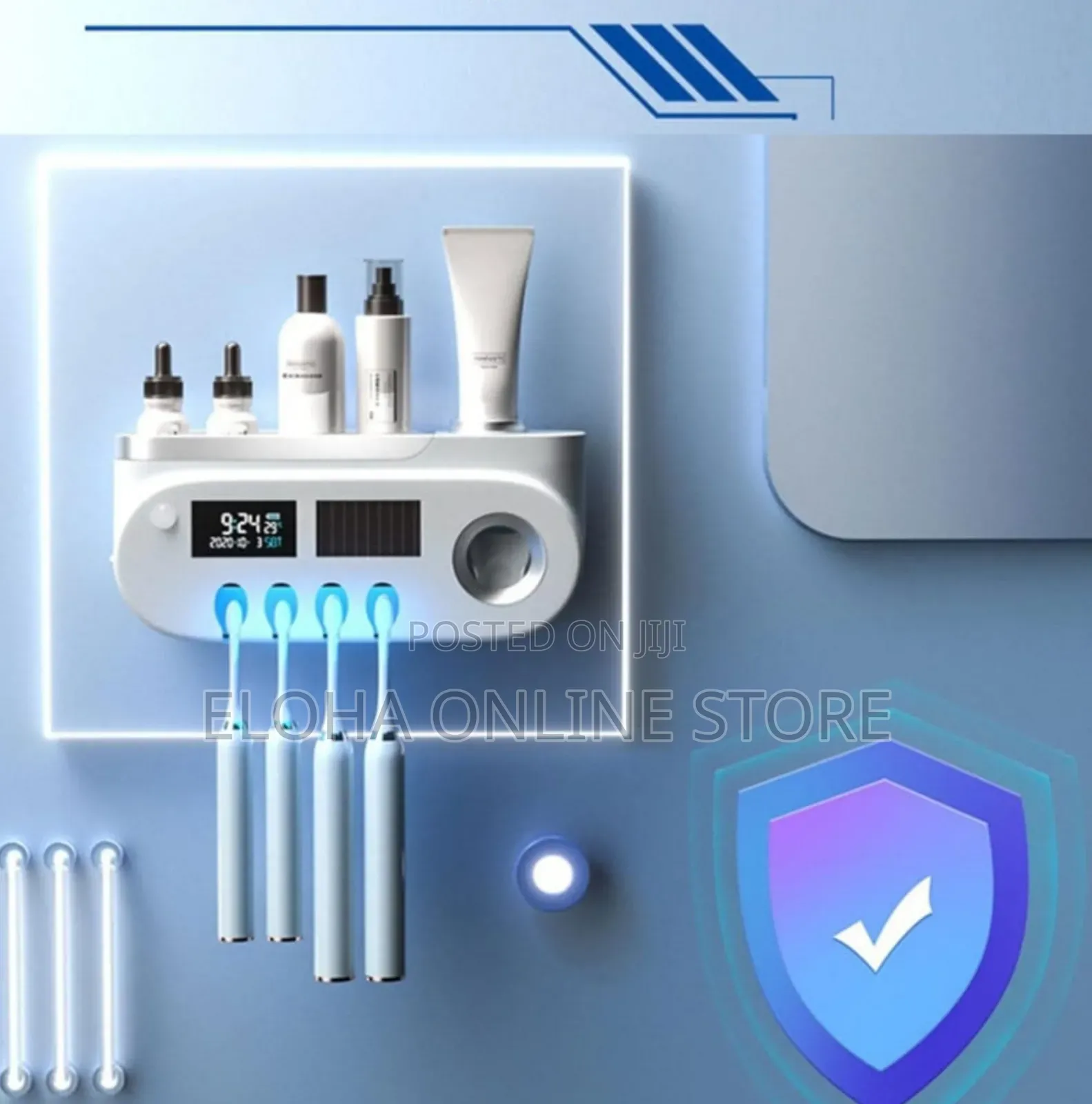 Multi-Functional Uv Light Toothbrush Holder