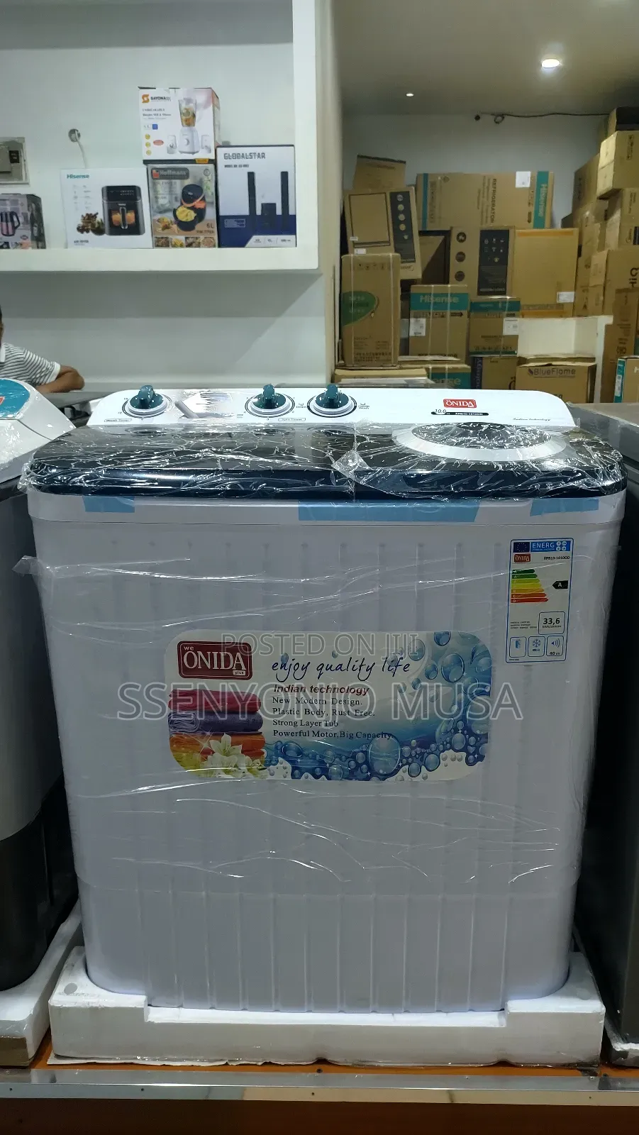 Onida Plus 10kg Semi Automatic Twin Tub Washing Machine