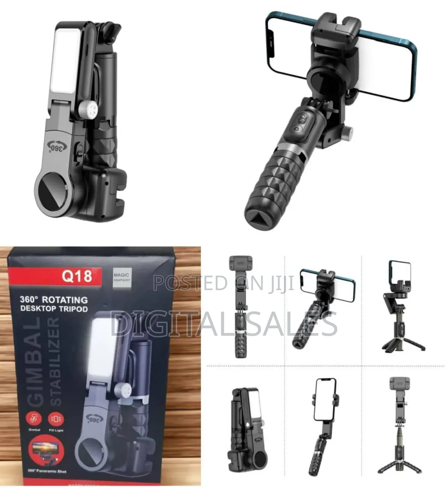 360 Rotating Desktop Tripod Stabiliz