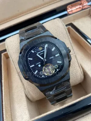 Patek Philippe Geneva Men's Black Ceramic Wrist Watch