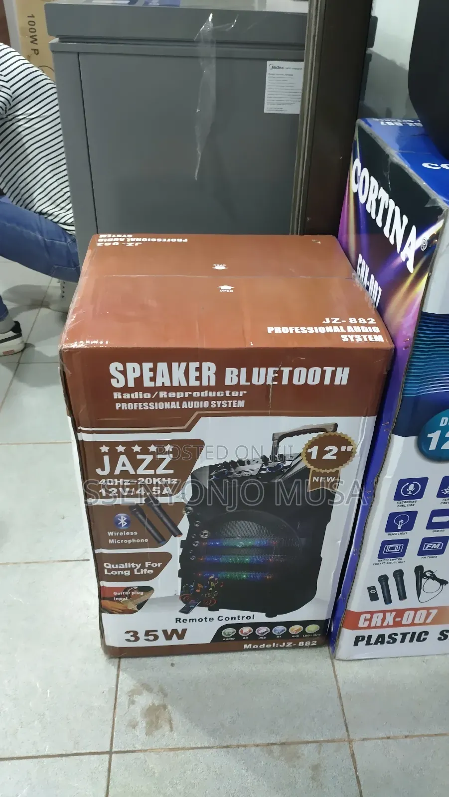 Jazz Jz-882 12" Professional Karaoke Speaker System With Bt