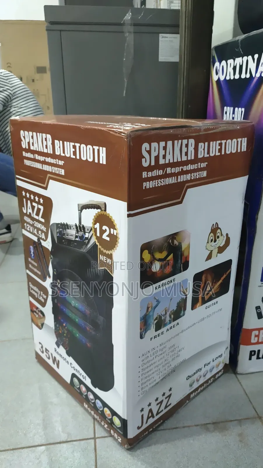 Jazz Jz-882 12" Professional Karaoke Speaker System With Bt