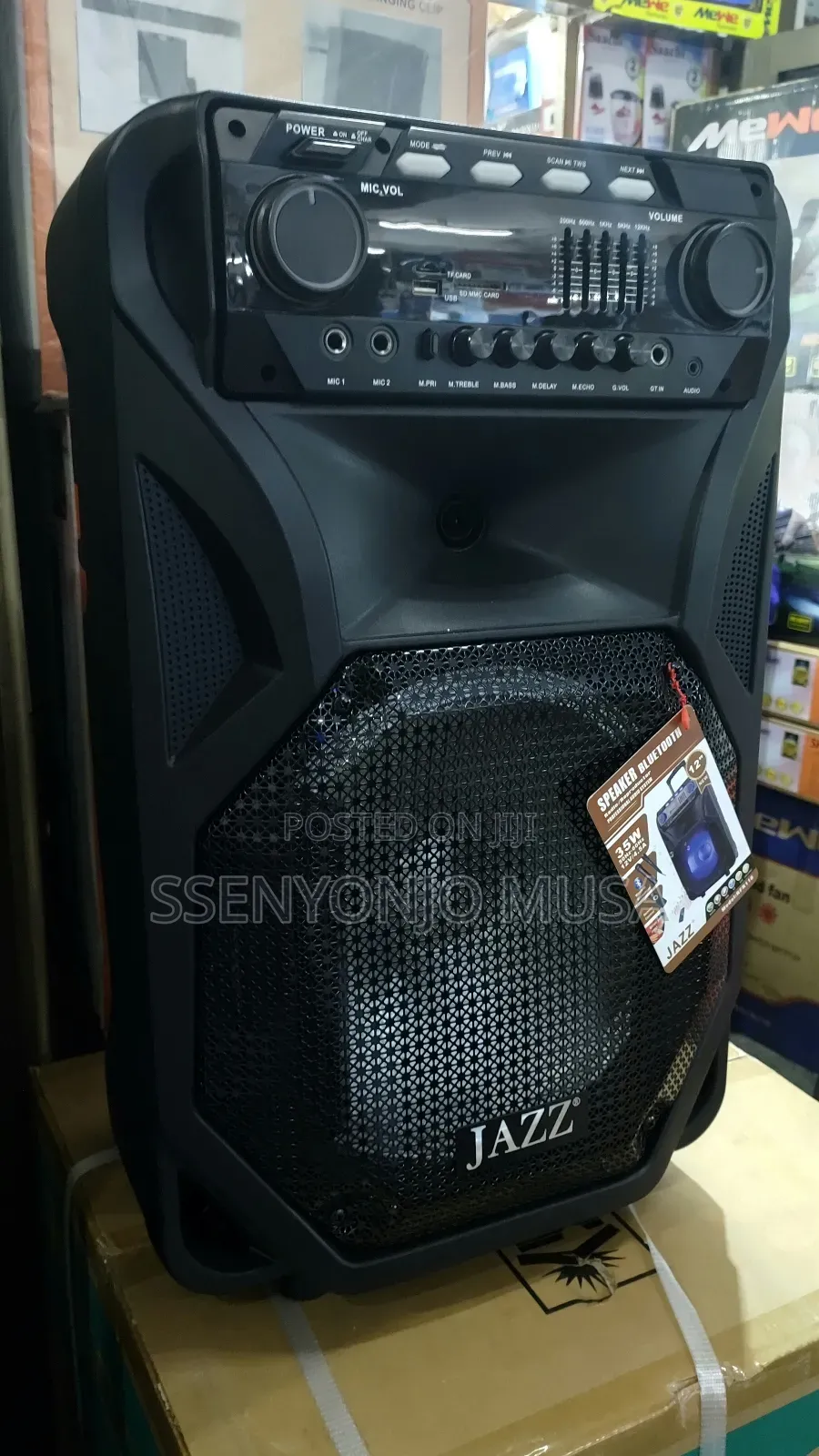 Jazz Jz-118 12" Professional Karaoke Speaker System With Bt