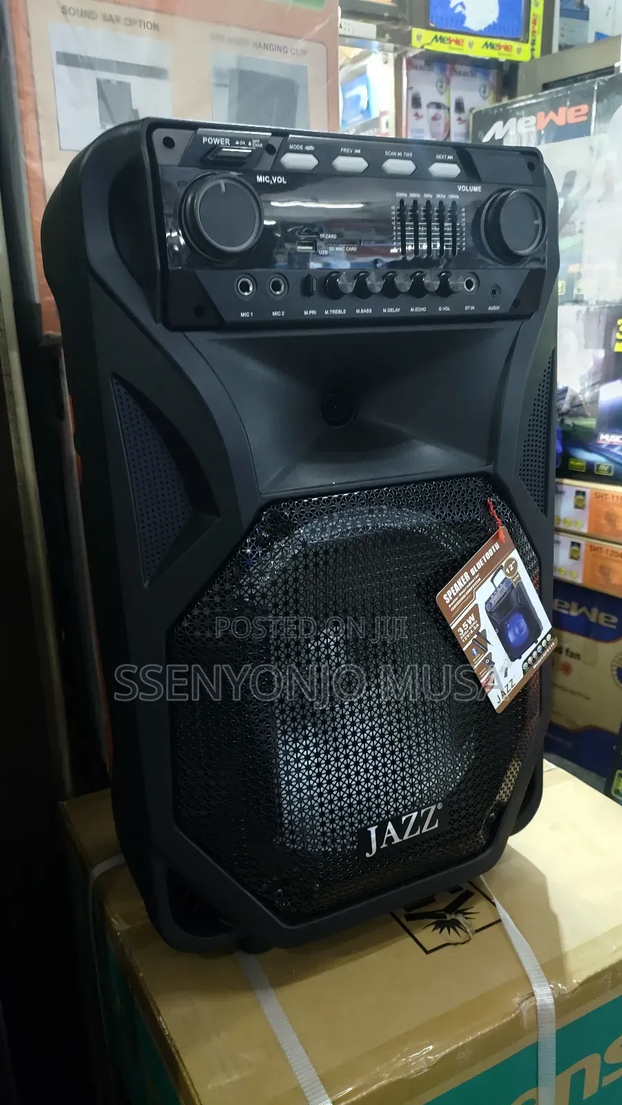 Jazz Jz-118 12" Professional Karaoke Speaker System With Bt