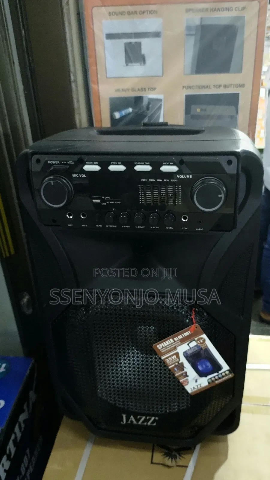 Jazz Jz-118 12" Professional Karaoke Speaker System With Bt