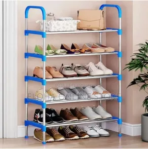 5 Layers Anti-Rust Adjustable Stainless Shoe Rack