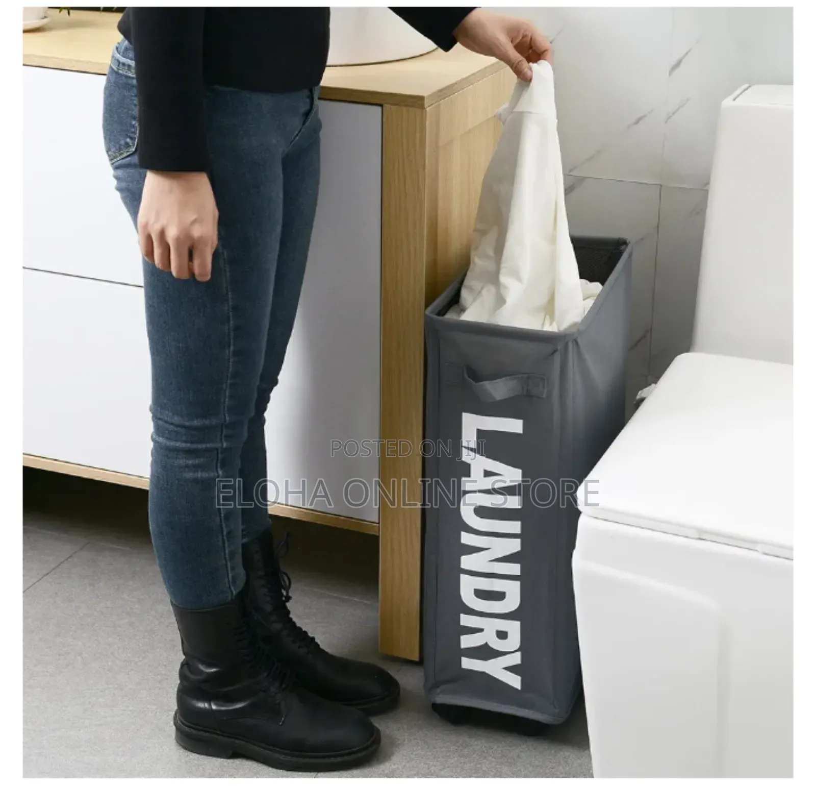 A Rolling Laundry Basket