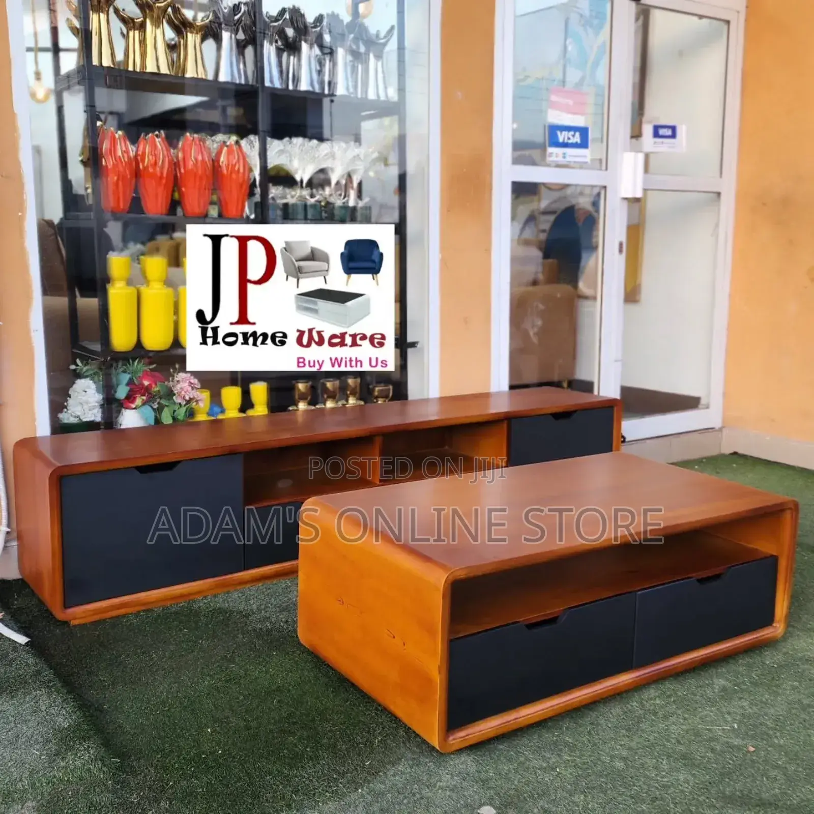 Brown Mohunga Tv Stand and Certer Table Full Set