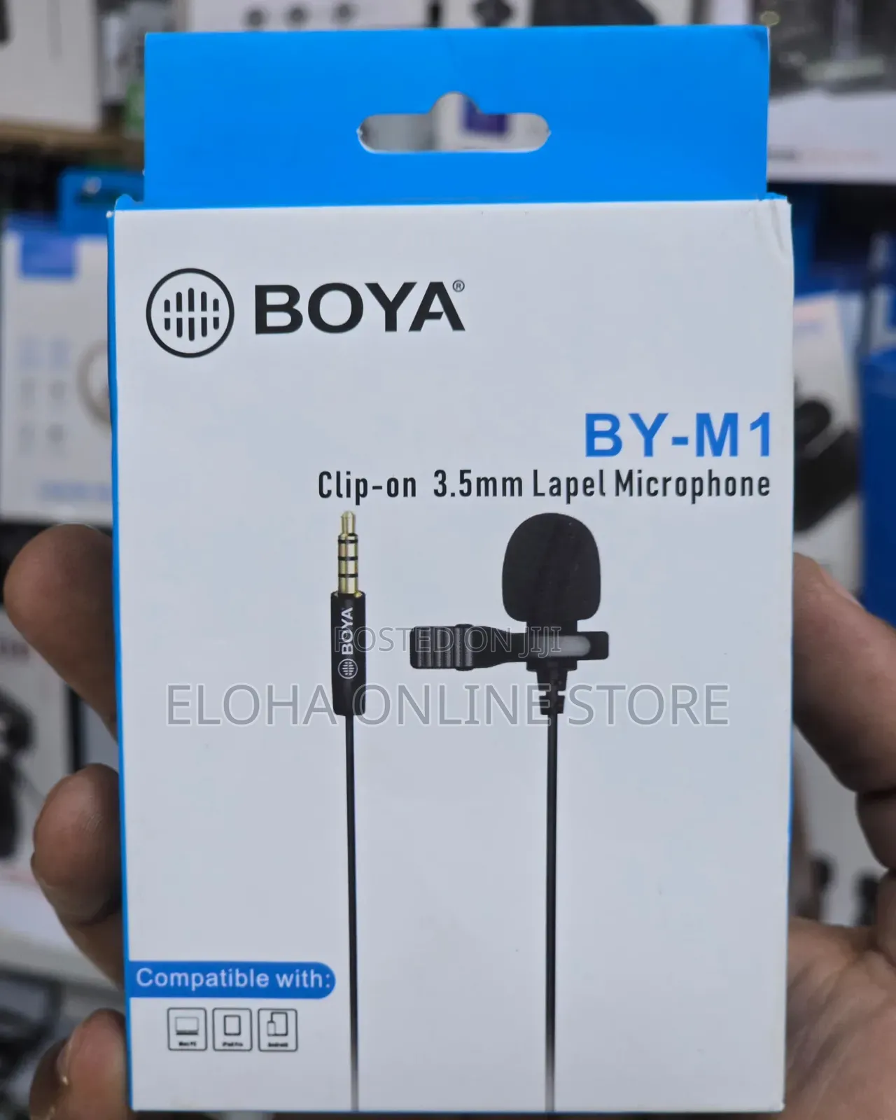 Boya by-M1 Clip-on Lavalier Microphone.
