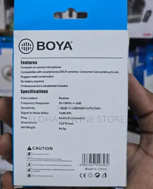 Boya by-M1 Clip-on Lavalier Microphone.