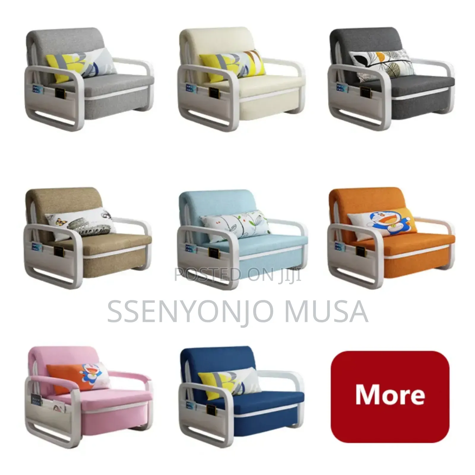 Folding Sofa Bed - 3by6 Convertible Futon Couch Bed for Kids