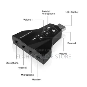Double Sound Card Virtual 7.1 Usb Adapter
