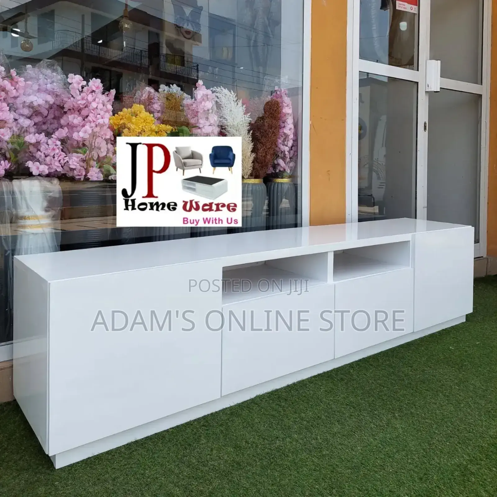 White Tv Stand Unit 190cm Length
