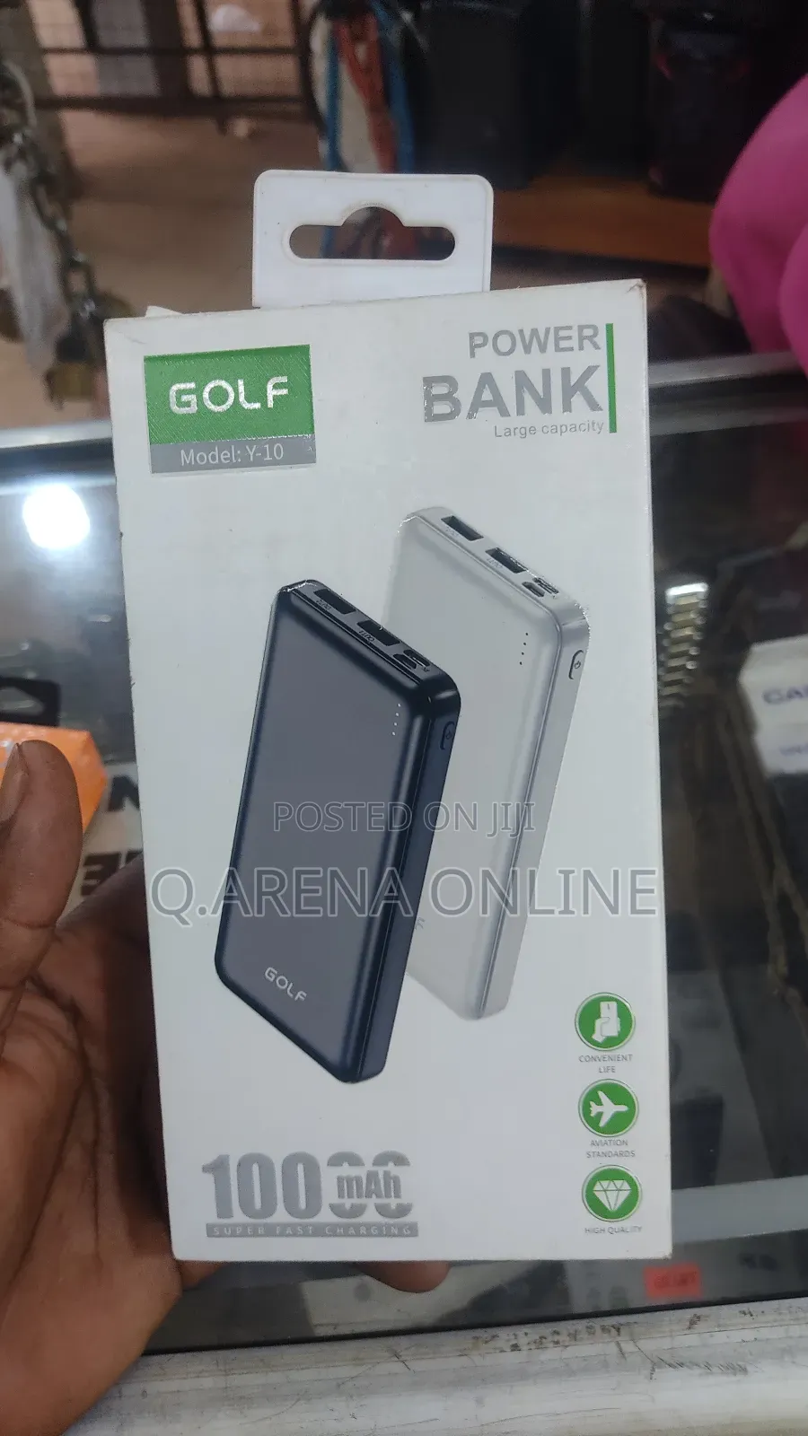 Golf High Quality Power Bank 10,000 Mah