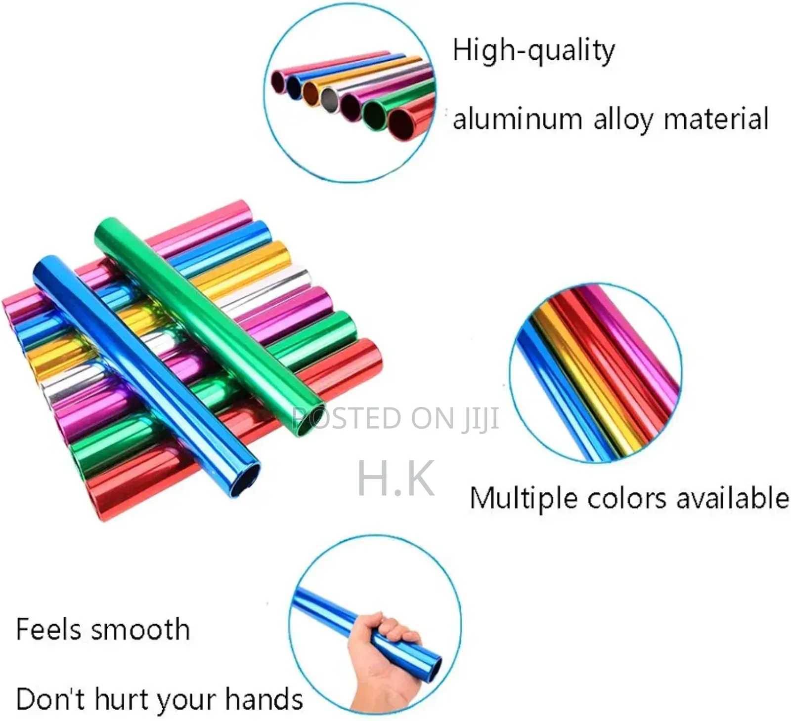 Aluminum Relay Baton - Set of 8