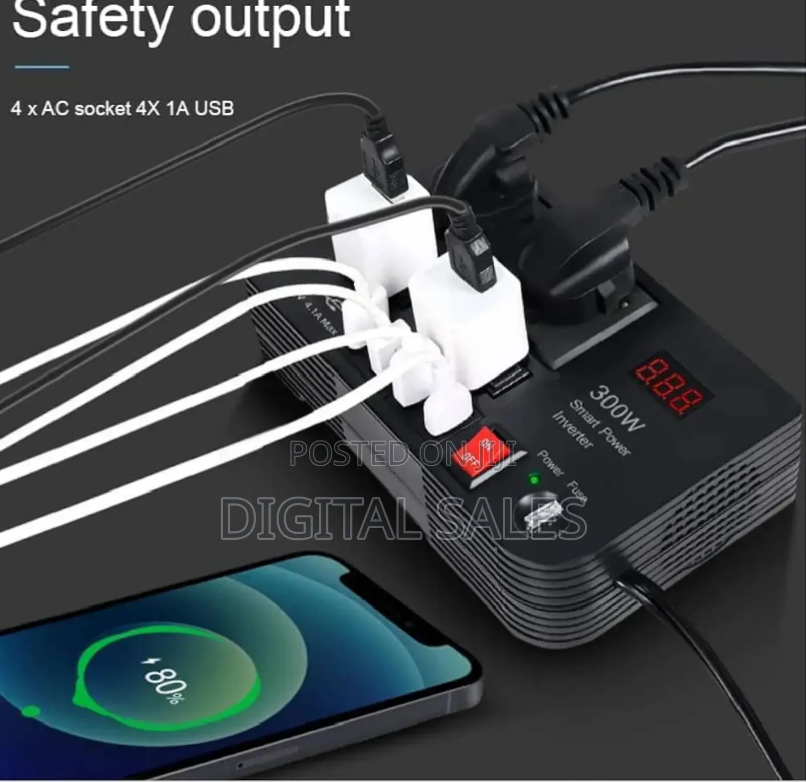 300w Car Power Inverter Dc To Ac 12v
