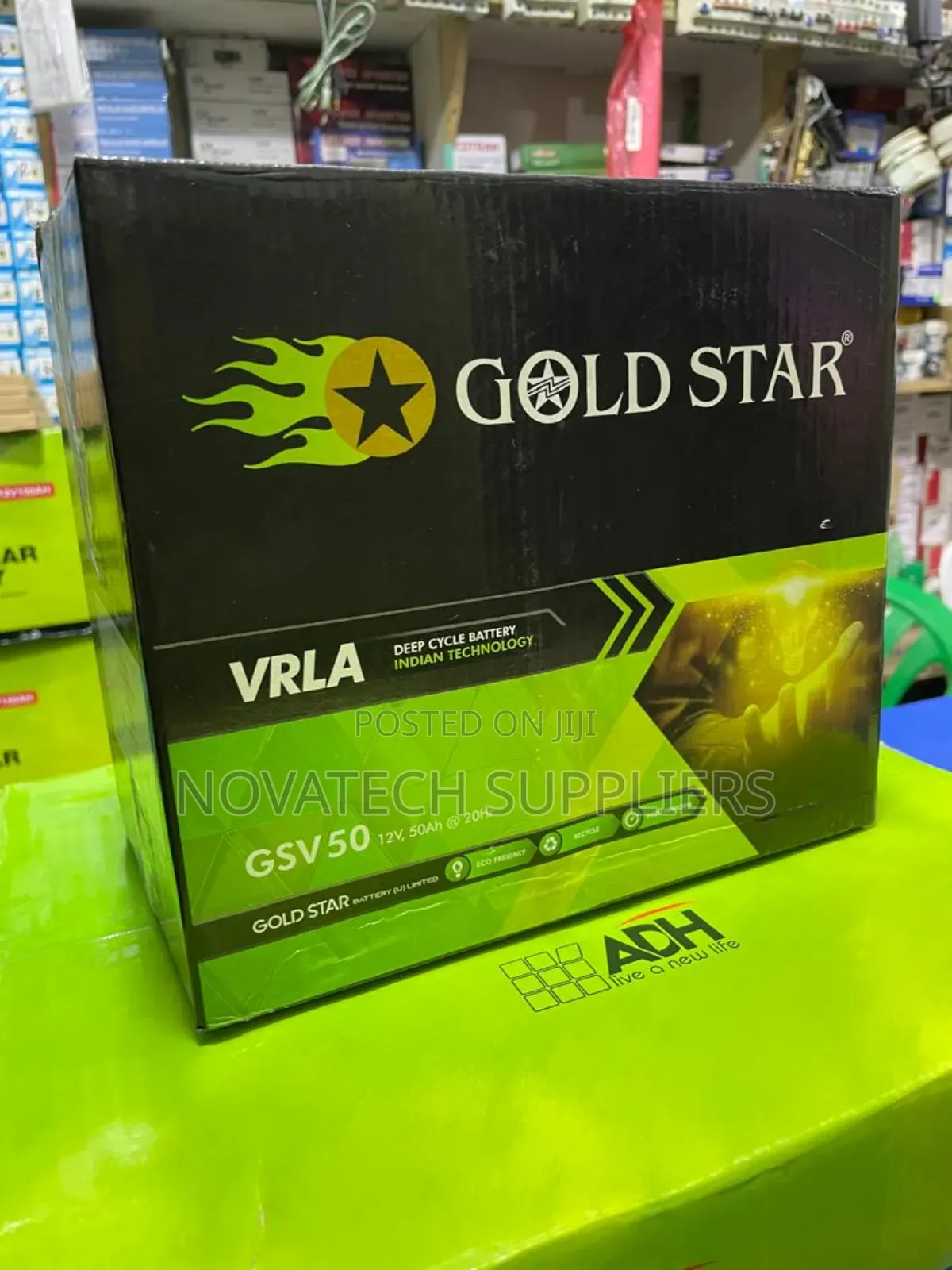 50 Ah Gold Star Solar Powder Battery Hemk