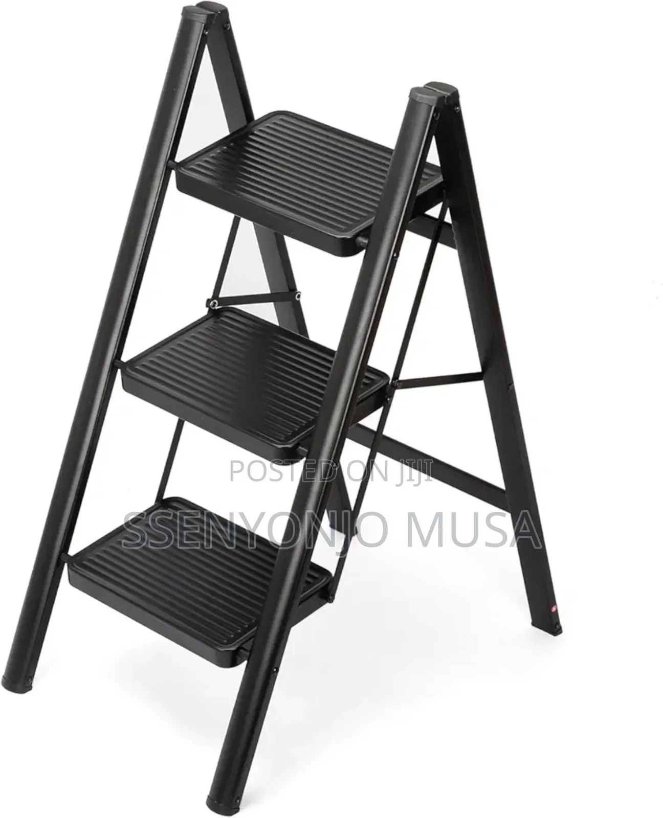 3-Step Folding Step Stool - Anti-Slip Pedal, Lightweight