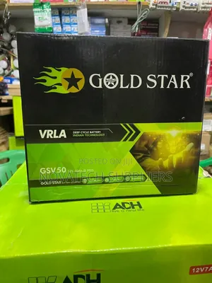 50 Ah Gold Star Vrla Solar Battery Tokm