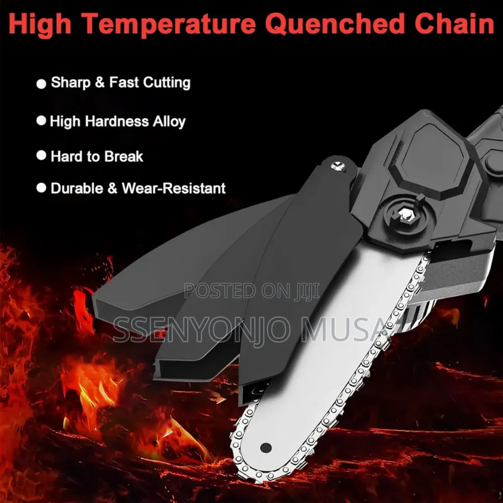 Mini Cordless Chainsaw-6 Inch, 24v, 2 Rechargeable Batteries