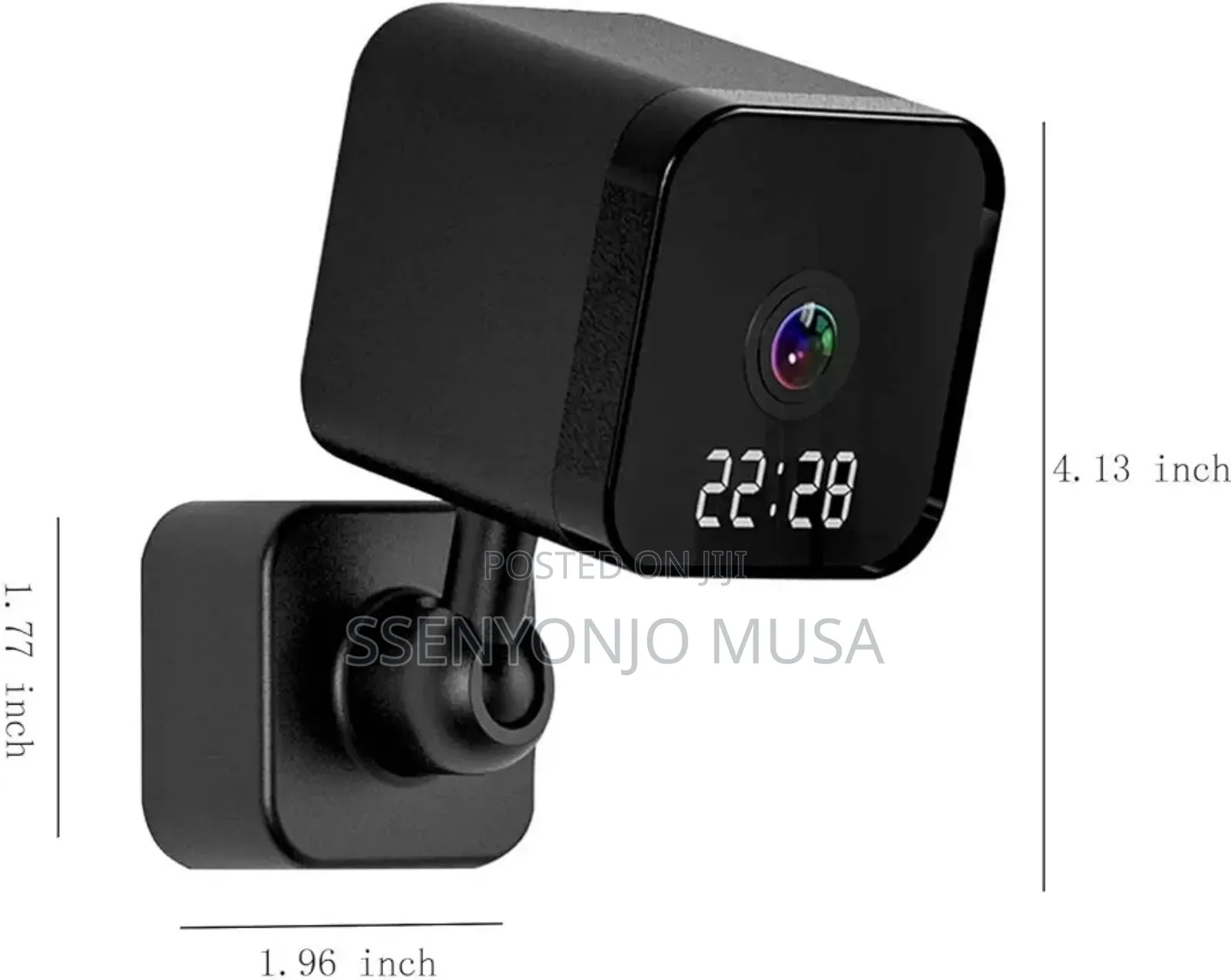 Smart Wifi Clock Spy Security Camera - 1080p, Two-Way Audio