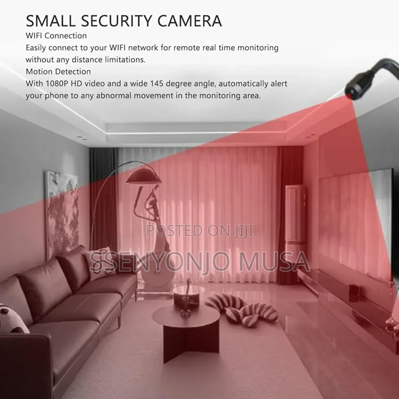 1080p Hd Wi-fi Spy Security Camera - 145° Wide Angle