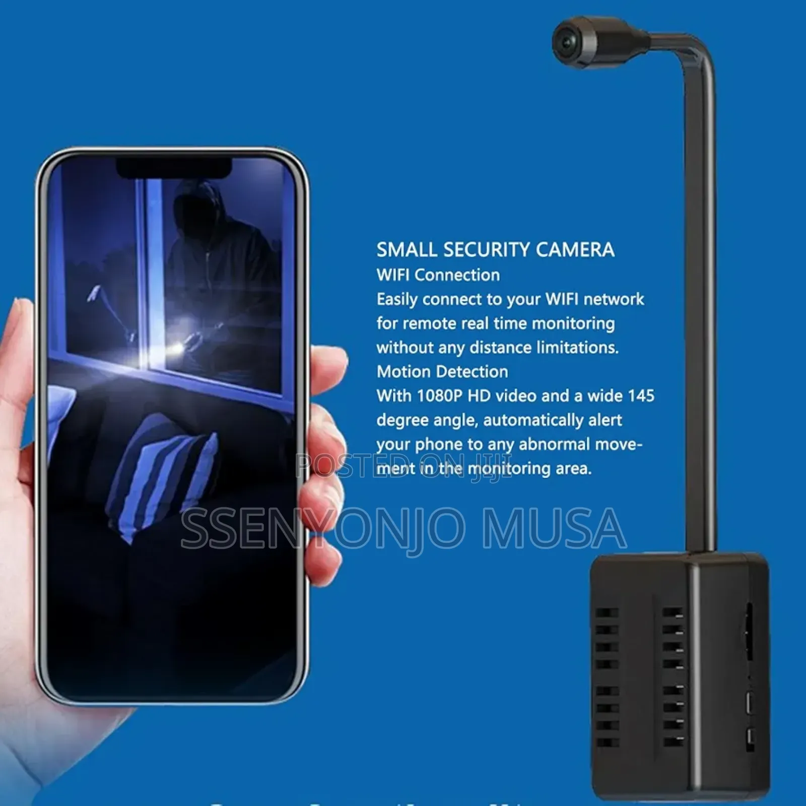 1080p Hd Wi-fi Spy Security Camera - 145° Wide Angle